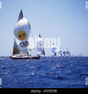 CAM in IMS 500 Kategorie runden Boje während der 22. Copa Del Rey Kings Cup Regatta 2003 in der Bucht von Palma De Mallorca Balear Stockfoto