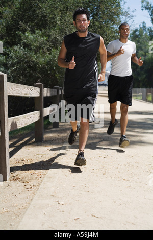 Männer Joggen Stockfoto