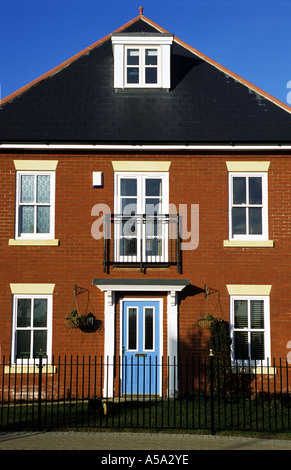 Das neu gebaute Haus, Ravenswood Estate, Ipswich, Suffolk, UK. Stockfoto