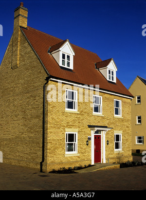 Das neu gebaute fünf Schlafzimmer Häuser auf dem Anwesen von Ravenswood, Ipswich, Suffolk, UK. Stockfoto