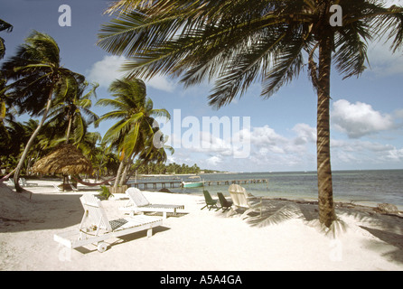 Belize Ambergris Cay Ramons Strand San Pedro Stockfoto