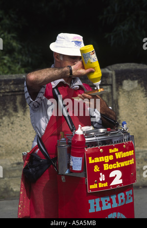 Wurst-Hersteller-Berlin-Deutschland Stockfoto