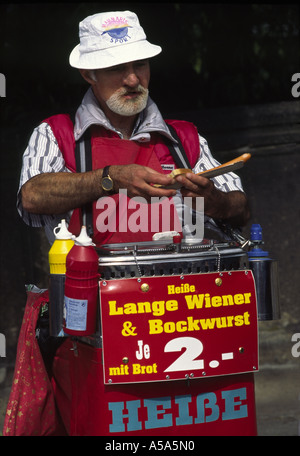 Wurst-Hersteller-Berlin-Deutschland Stockfoto