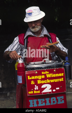 Wurst-Hersteller-Berlin-Deutschland Stockfoto