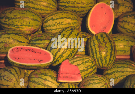 Wassermelonen (Indien) Stockfoto