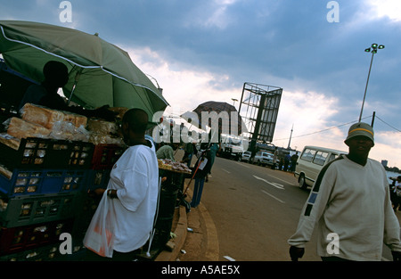 Eine Bäckerei Stand auf einem Straßenmarkt in Johannesburg Stockfoto