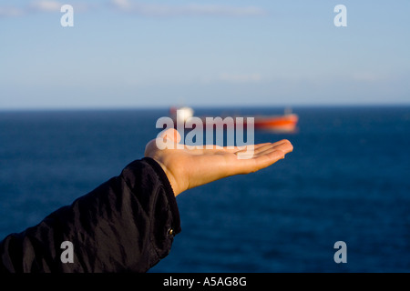 April 2006 in Gibraltar Kanal Schiff Stockfoto