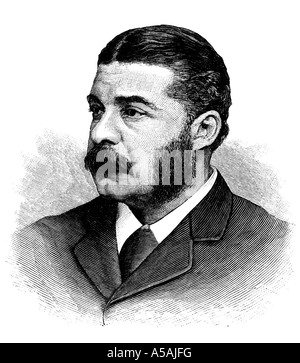 Gravur 19. Jahrhundert englischen Komponisten Sir Arthur Seymour Sullivan Stockfoto