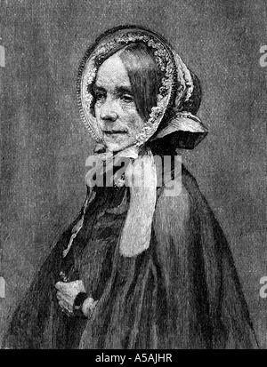 Gravur von Jane Welsh Carlyle Ehefrau von Thomas Carlyle Stockfoto