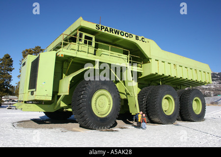 Sparwood British Columbia größte Truck der Welt Stockfoto