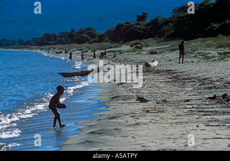Einen malerischen Blick auf Lake Malawi Stockfoto