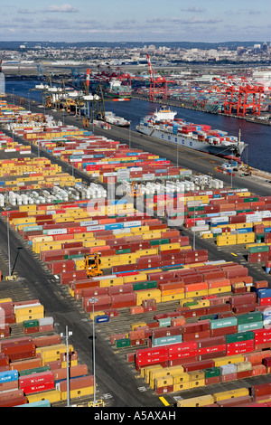 Container Yard NJ Stockfoto