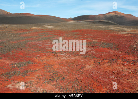 Vulkanlandschaft Kanaren Lanzarote Timanfaya Stockfoto
