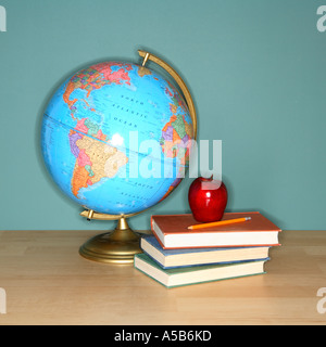 Schule-Stillleben Stockfoto