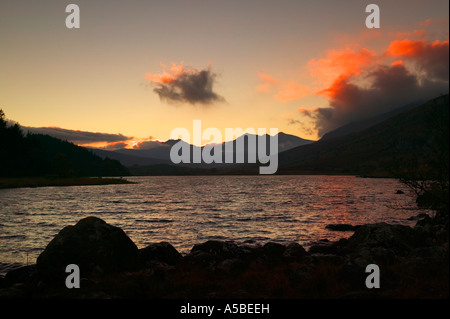 Llynnau Mymbyr Capel Curig Aberconwy Colwyn Snowdonia-Nationalpark-Wales Stockfoto