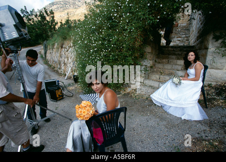 Ein Film-set im Libanon Stockfoto