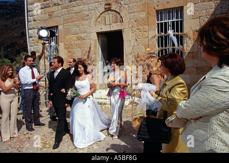 Ein Film-set im Libanon Stockfoto