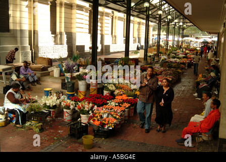 Blumenmarkt auf der Adderley Street Innenstadt Kapstadt Südafrika RSA Stockfoto