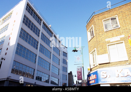 Ein Blick auf die Straße der Brick Lane in London Stockfoto