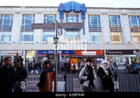 Eine Szene in der beliebten Stadt Camden Market in London UK Stockfoto