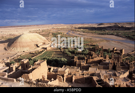 AIT ben Haddou antike Stadt, Draa-Tal in der Nähe von Ouarzazate, Marokko Stockfoto