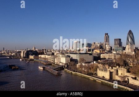 Einen Panoramablick über die City of London Stockfoto