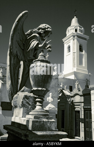 Schwarz / weiß La Recoleta Friedhof Friedhof von Recoleta, Buenos Aires-Argentinien-Südamerika Stockfoto