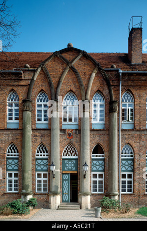 Parchim, Rathaus, Mittelrisalit von 1818 Stockfoto