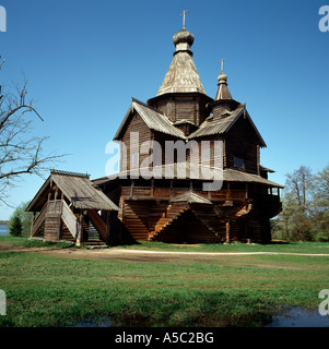 Nowgorod, Freilichtmuseum, Kirche der Geburt von Unserer Dame von Peredki (Mariä-Geburts--Kirche) Stockfoto