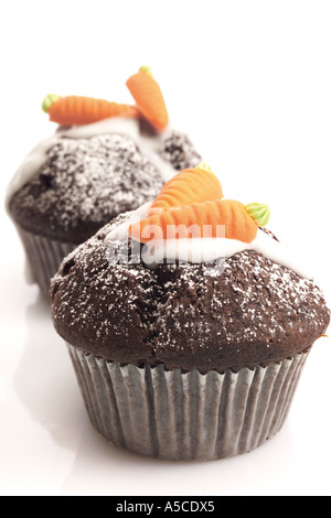 Schokoladen-muffins Stockfoto