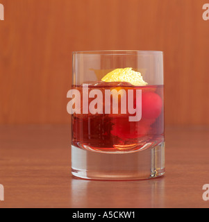 Longdrink Negroni Stockfoto