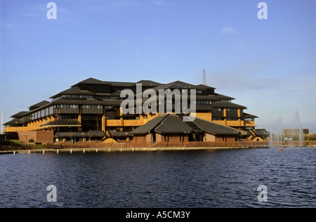 Atlantic Wharf Cardiff City Ratsgebäude Cardiff Bay Cardiff Wales UK Stockfoto