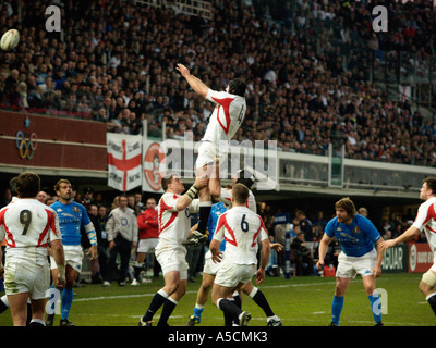 Steve Borthwick gehisst in der Linie 6 in sechs Nationen entsprechen Italien V England 11. März 2006 England gewinnen 16 bis 31 Stockfoto