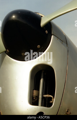 Front-End einer De Havilland Chipmunk Schulflugzeug Stockfoto