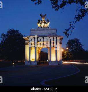 Wellington Arch, Hyde Park Corner, London, England, Großbritannien Stockfoto