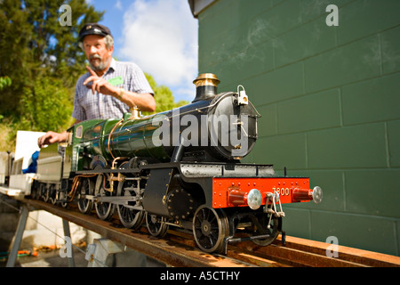 Modell-Eisenbahn-Zug Stockfoto