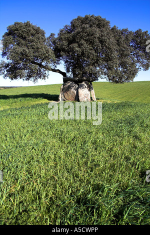 Andreiros Dolmen in Crato, Portalegre District, Portugal. Stockfoto