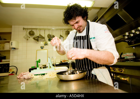 Stephen Stevens Kopf Chef Ynys Hir Hall Michelin Sterne Hotel Ceredigion West Wales UK Stockfoto