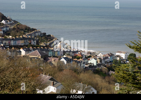 neue Kai auf Cardigan Bay Ceredigion, Wales UK - verwendet von Dylan Thomas als Modell für Llareggub in Under Milk Wood Stockfoto