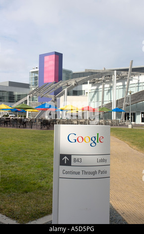 Google Headquarters in Mountain View California, bekannt als „Googleplex“ Stockfoto