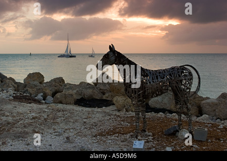 Fort Zachary Beach Skulptur, Key West, Florida Stockfoto