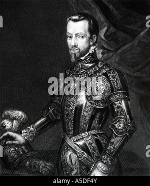 Gestochen von J Brown von Philip die zweite vom Original in das Königliche Museum in Spanien Stockfoto