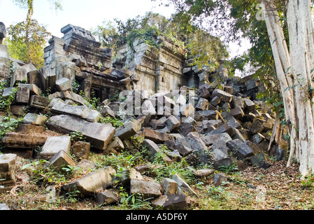 Die Tempelruinen von Beng Mealea in der Nähe von Angkor Wat in Kambodscha Stockfoto