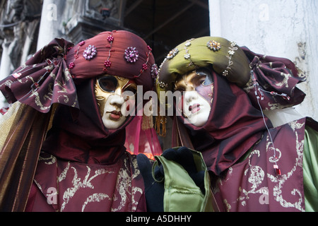 Venezianische Karnevalsmasken, Venedig, Italien 2007 Stockfoto