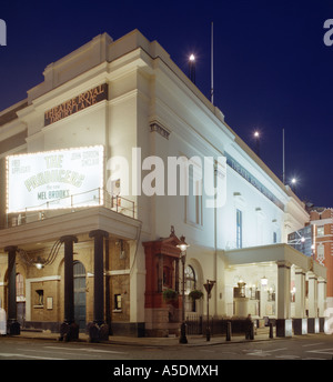 Theatre Royal Drury Lane in London in der Nacht, spielen "Produzenten" Stockfoto