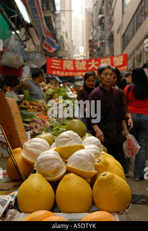 Obstmarkt in Hong Kong Insel China Stockfoto