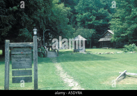 Helvetia Dorf Altstadt, Helvetia, Randolph County, West Virginia Stockfoto