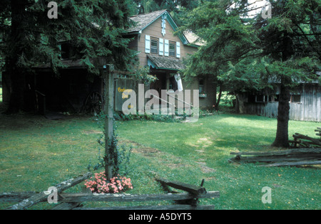 Helvetia Dorf Altstadt, Helvetia, Randolph County, West Virginia Stockfoto