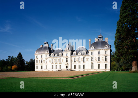 Cheverny, Schloß, Blick von Süden Stockfoto