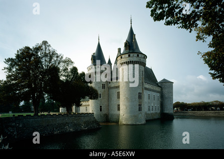 Sully-Sur-Loire, Schloß, Blick von Nordosten Stockfoto